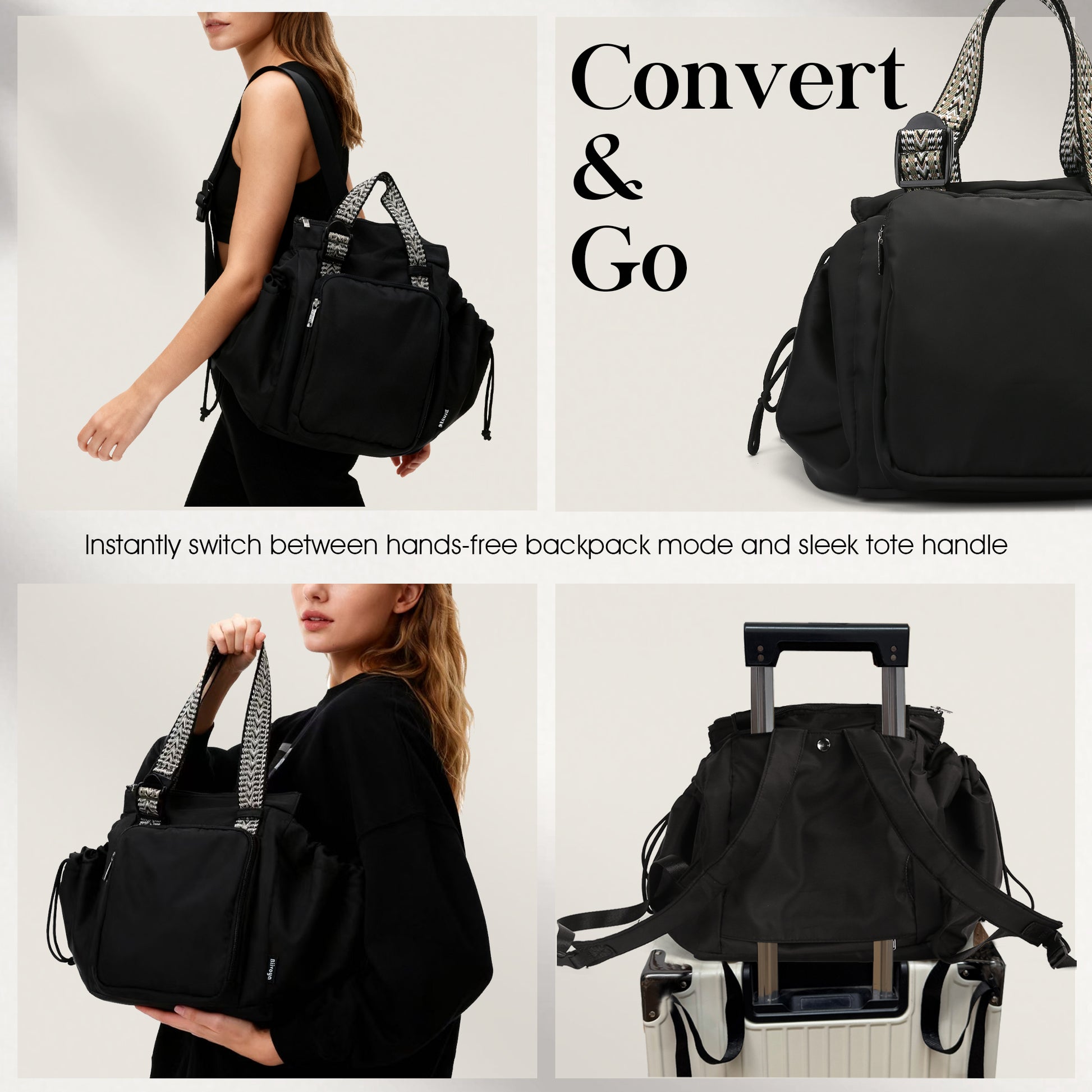 Women's 3-in-1 Tote Bag – Convertible Design