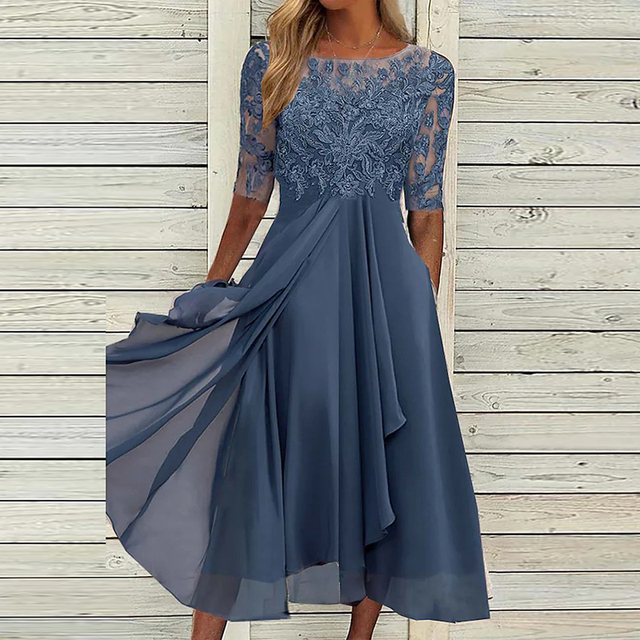Women's Sleeveless Midi Dress – Flowing Silhouette