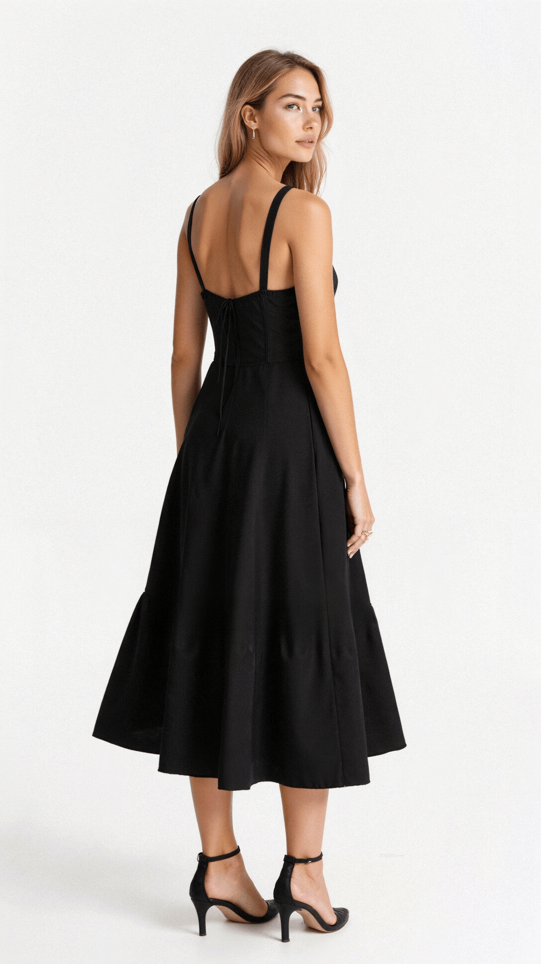 Kiana Fitted Waist Midi Dress