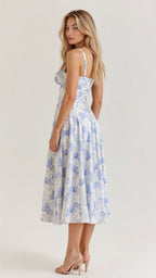 Kiana Fitted Waist Midi Dress