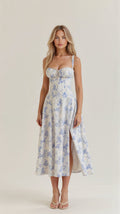 Kiana Fitted Waist Midi Dress