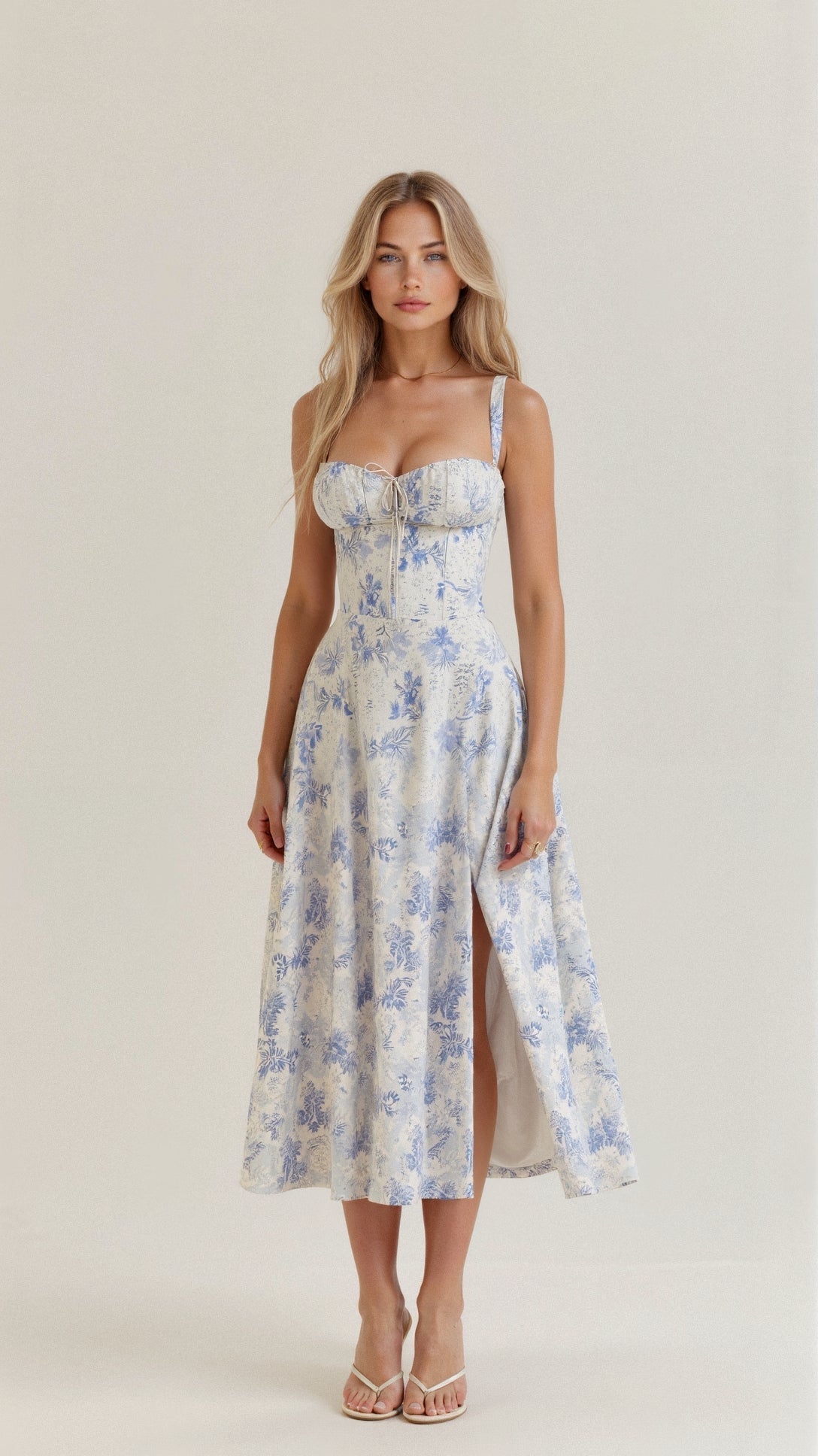 Kiana Fitted Waist Midi Dress