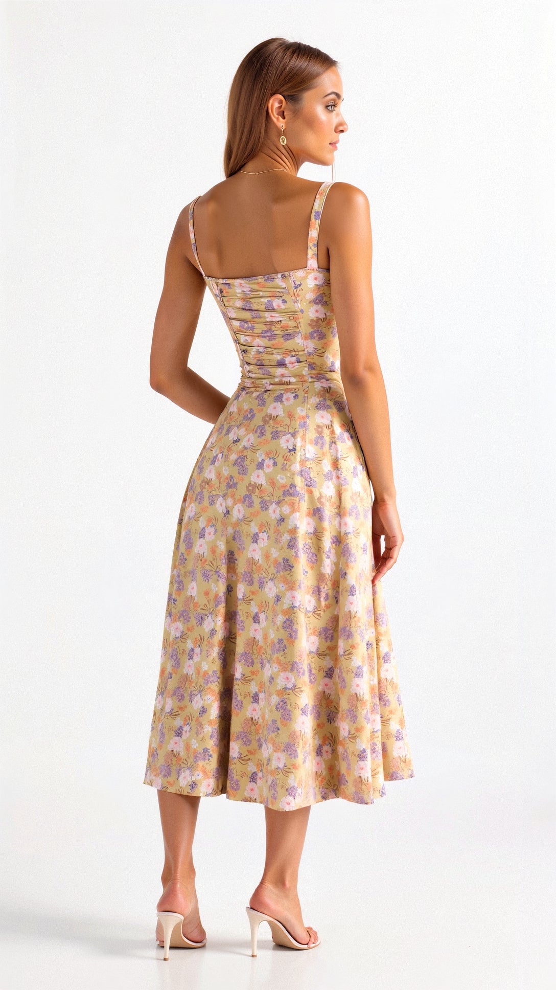 Kiana Fitted Waist Midi Dress