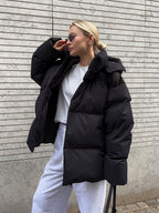 Women's Oversize Puffer Jacket – Hooded