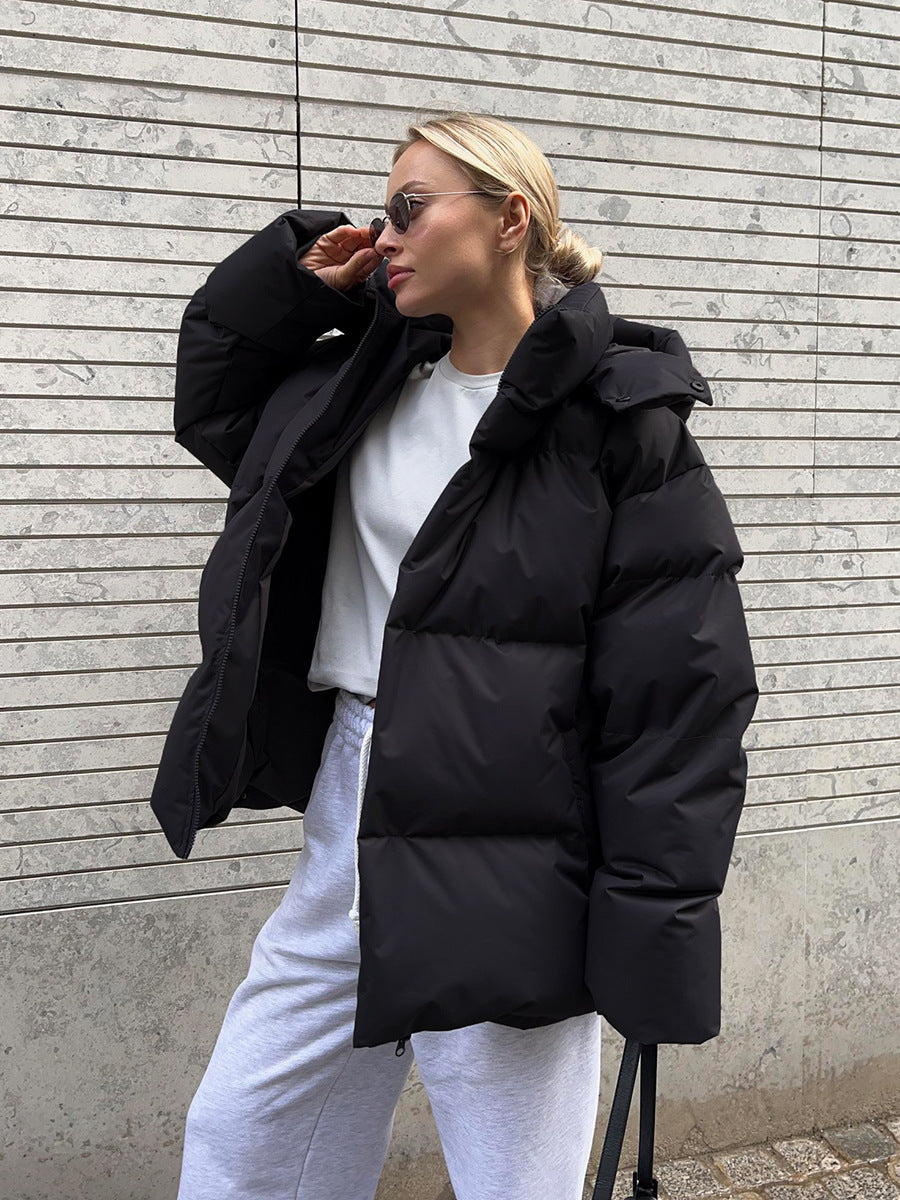 Women's Oversize Puffer Jacket – Hooded