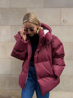 Women's Oversize Puffer Jacket – Hooded