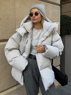 Women's Oversize Puffer Jacket – Hooded