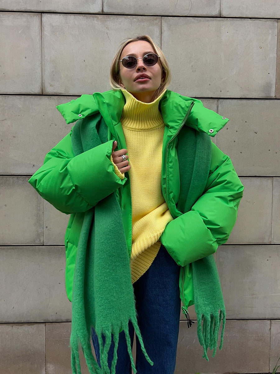 Women's Oversize Puffer Jacket – Hooded