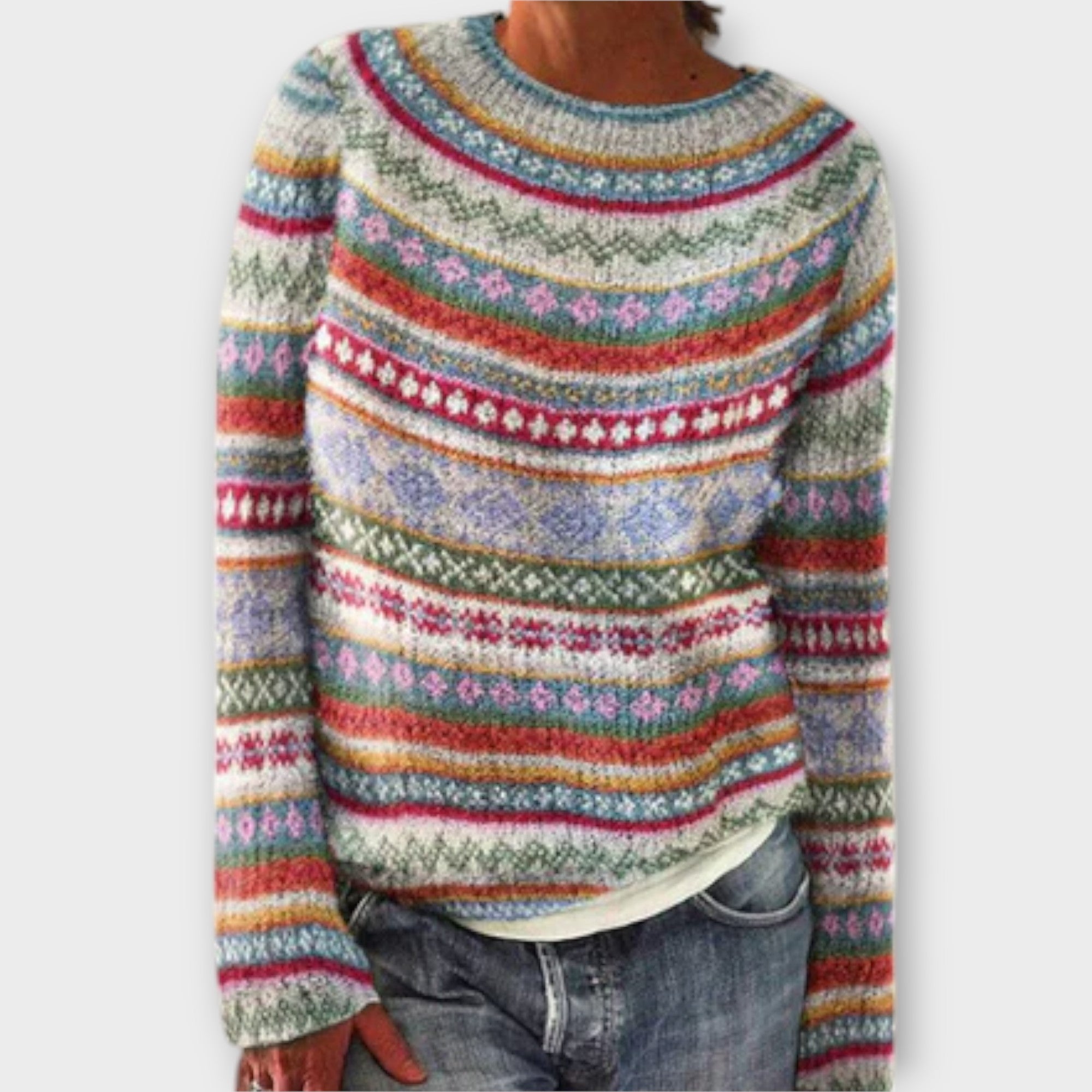 Sofía | Suéter Multicolor De Estilo Casual