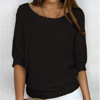 Estela | Blusa Texturizada De Manga Media