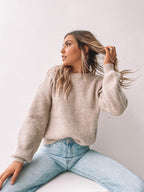 Harvie Wool Blend Sweater – Bishop Sleeves