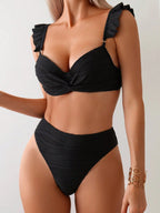 Twist Bikini Set - Push-Up Top Structured Fabric
