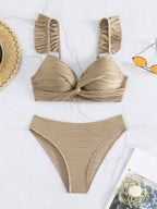 Twist Bikini Set - Push-Up Top Structured Fabric