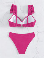 Twist Bikini Set - Push-Up Top Structured Fabric