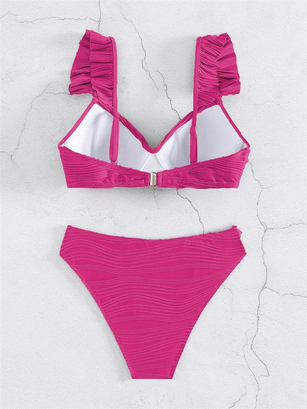 Twist Bikini Set - Push-Up Top Structured Fabric