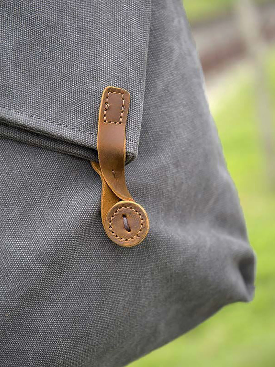 Women's Canvas & Leather Crossbody Bag