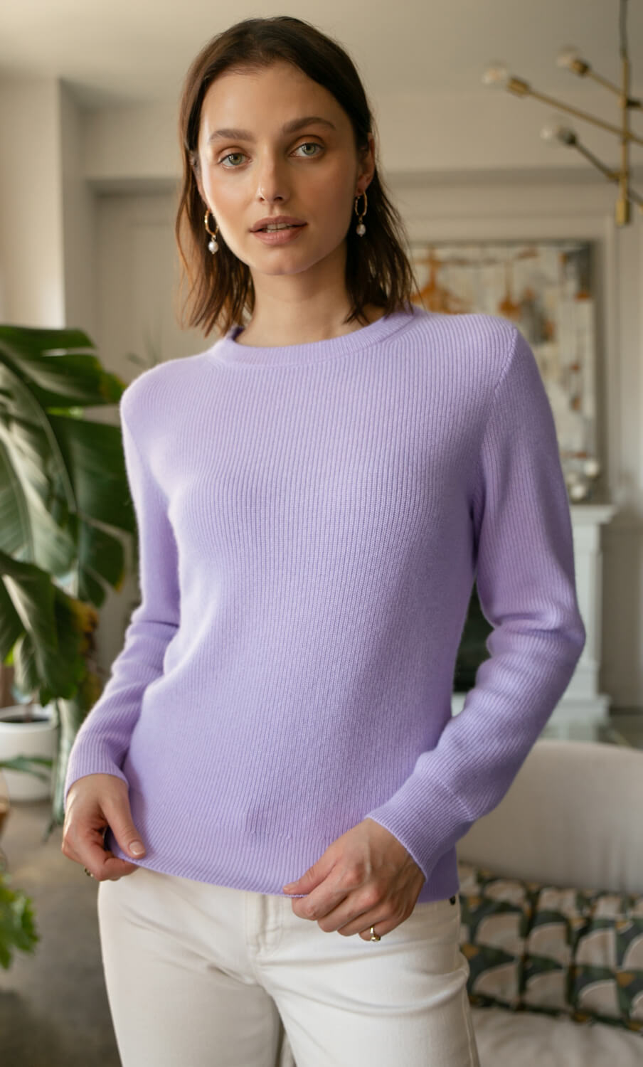 Women's Cozy Knit Sweater – Crew Neck