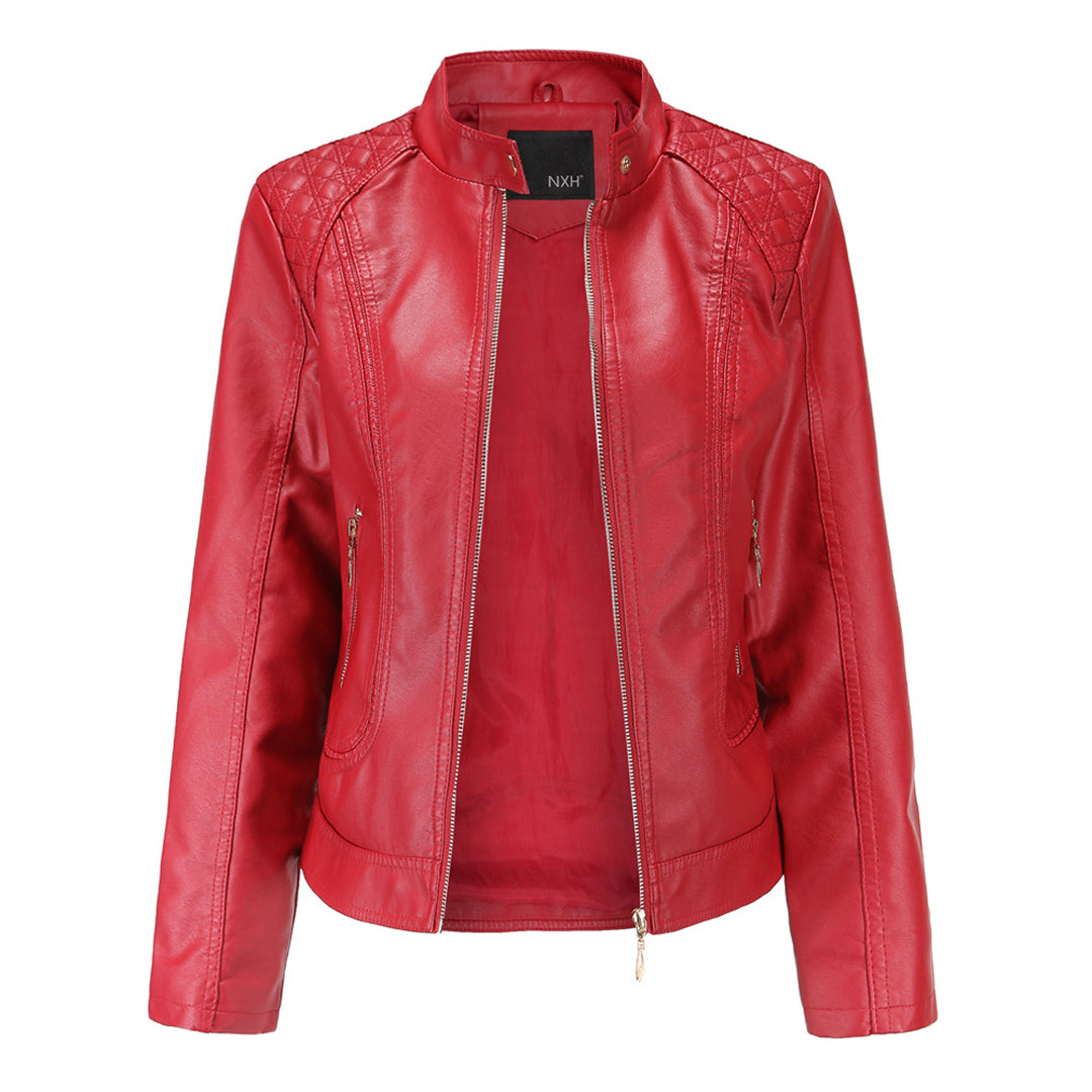 Elegant Leather Jacket for Women