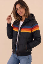 Women's Retro Hooded Puffer Jacket