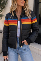 Women's Retro Hooded Puffer Jacket