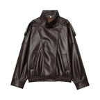 Harper | Chic Faux Leather Jacket – Oversized