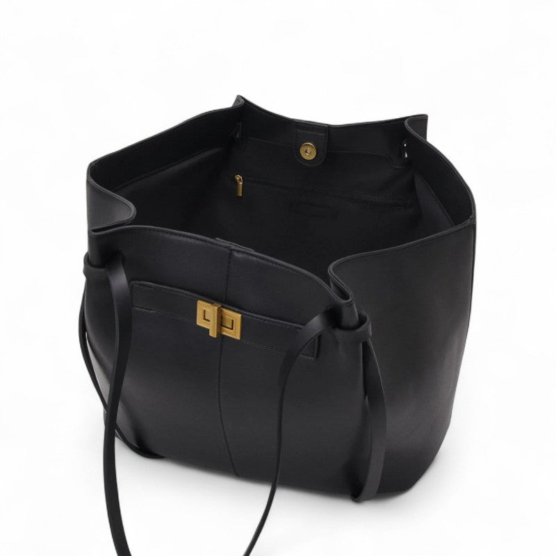 Women's Chic Large Tote Bag – Faux Leather