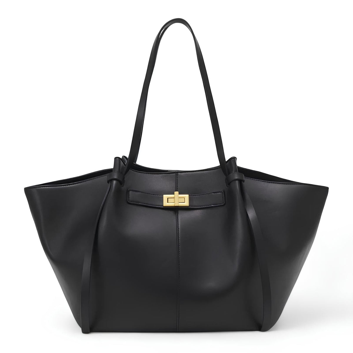 Women's Chic Large Tote Bag – Faux Leather
