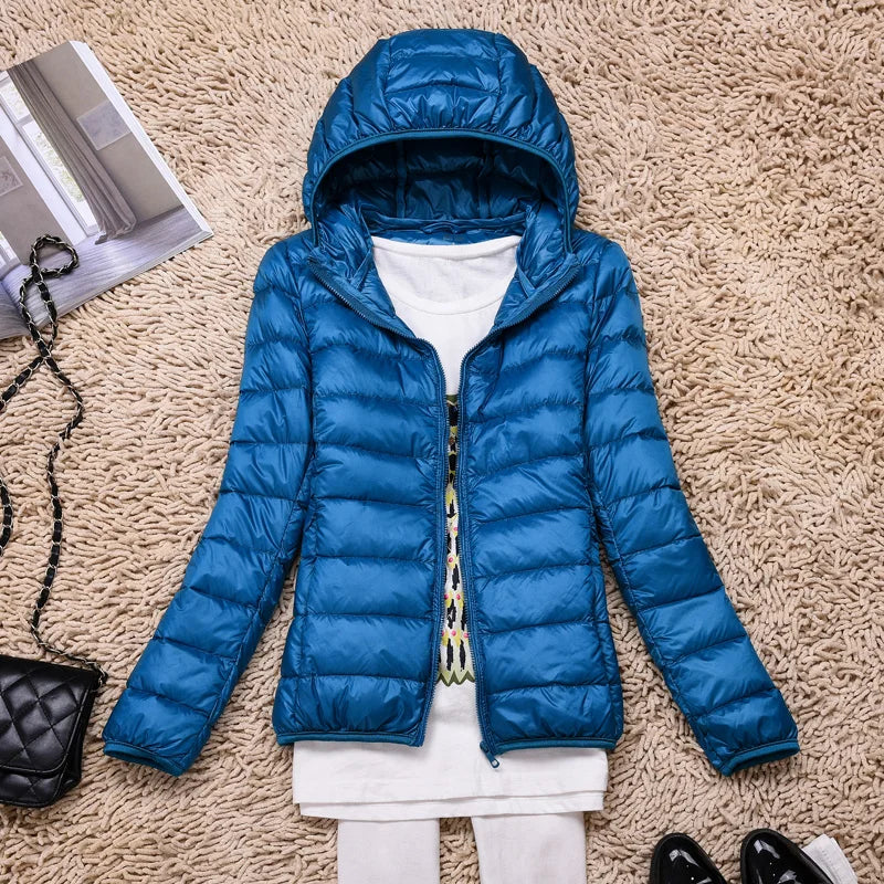 Women's Hooded Down Jacket – Featherlight & Packable