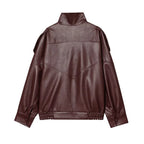Harper | Chic Faux Leather Jacket – Oversized