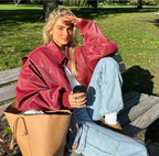 Amelia Oversized Bomber Jacket