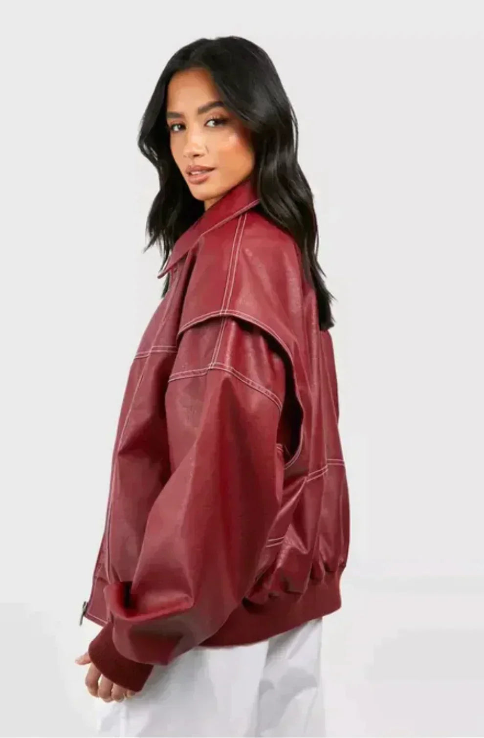 Amelia Oversized Bomber Jacket