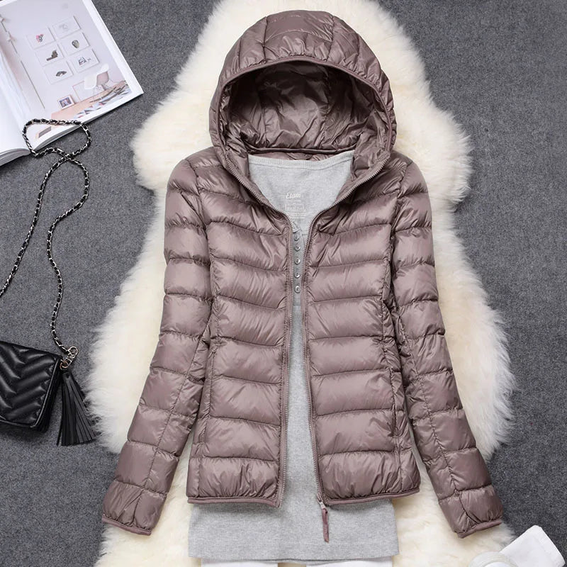 Women's Hooded Down Jacket – Featherlight & Packable