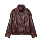 Harper | Chic Faux Leather Jacket – Oversized