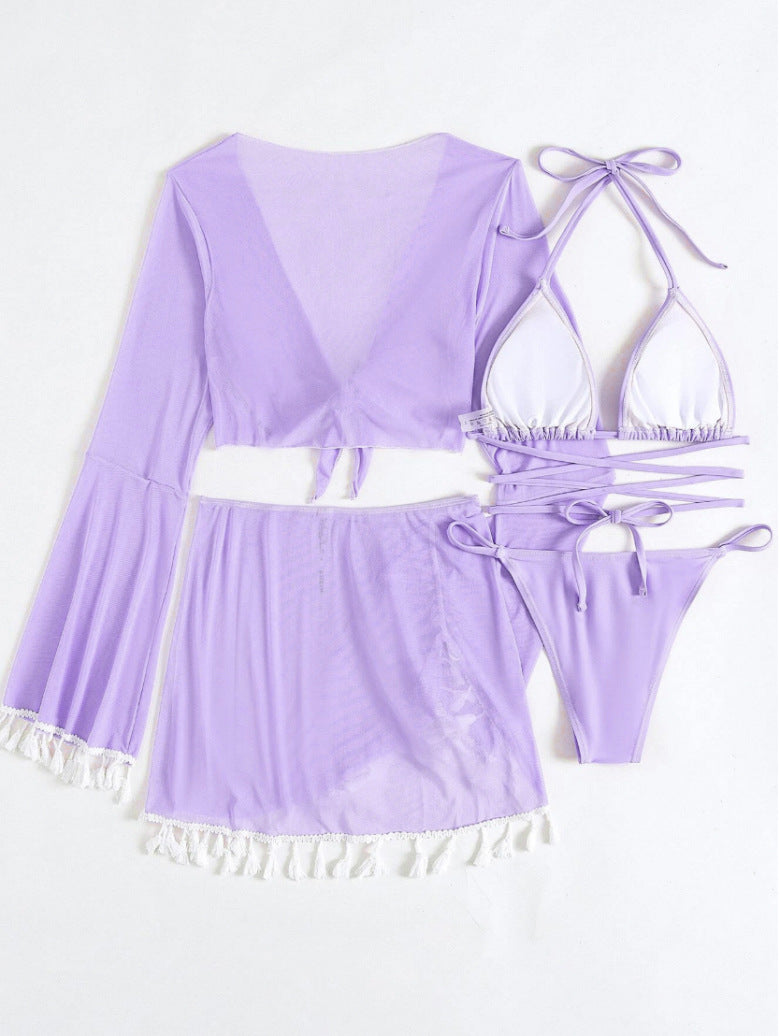 Solid Bikini Top - Padded Wireless European Style