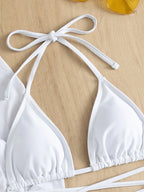 Solid Bikini Top - Padded Wireless European Style