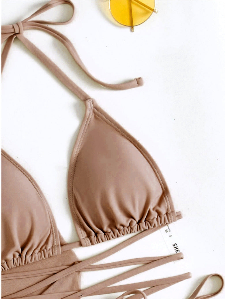 Solid Bikini Top - Padded Wireless European Style