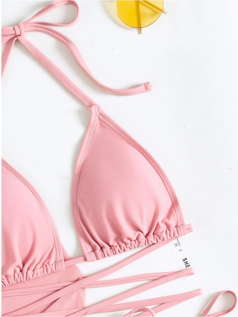 Solid Bikini Top - Padded Wireless European Style