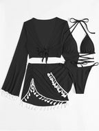 Solid Bikini Top - Padded Wireless European Style