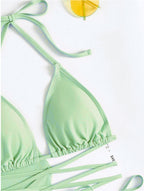Solid Bikini Top - Padded Wireless European Style
