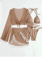 Solid Bikini Top - Padded Wireless European Style