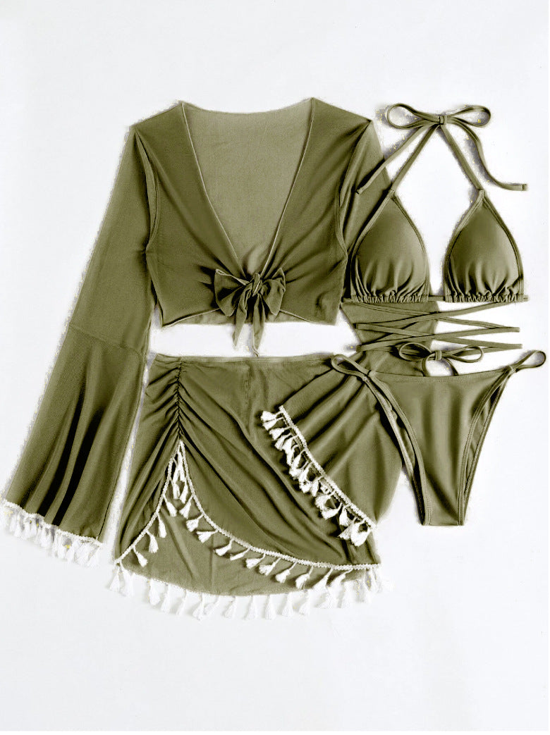 Solid Bikini Top - Padded Wireless European Style