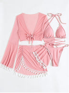 Solid Bikini Top - Padded Wireless European Style