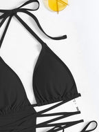 Solid Bikini Top - Padded Wireless European Style