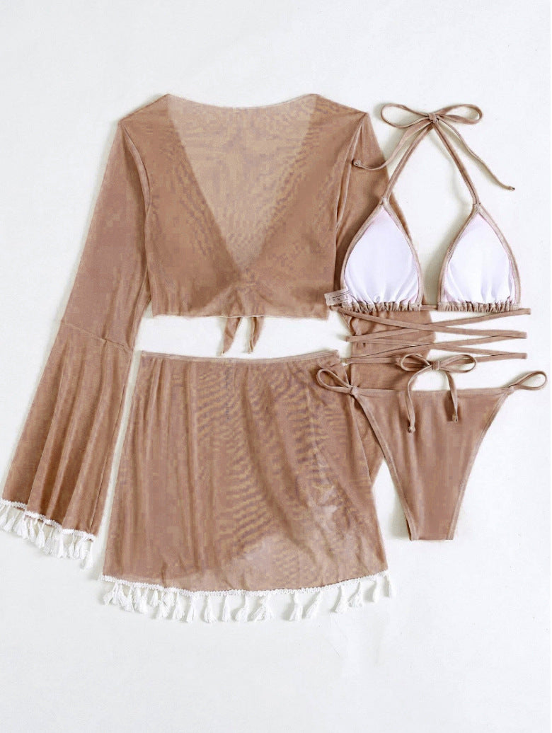 Solid Bikini Top - Padded Wireless European Style