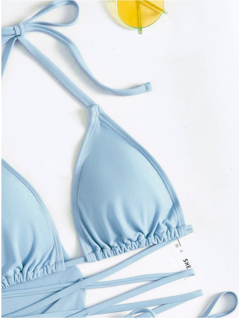 Solid Bikini Top - Padded Wireless European Style