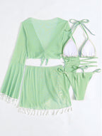 Solid Bikini Top - Padded Wireless European Style