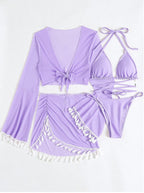 Solid Bikini Top - Padded Wireless European Style