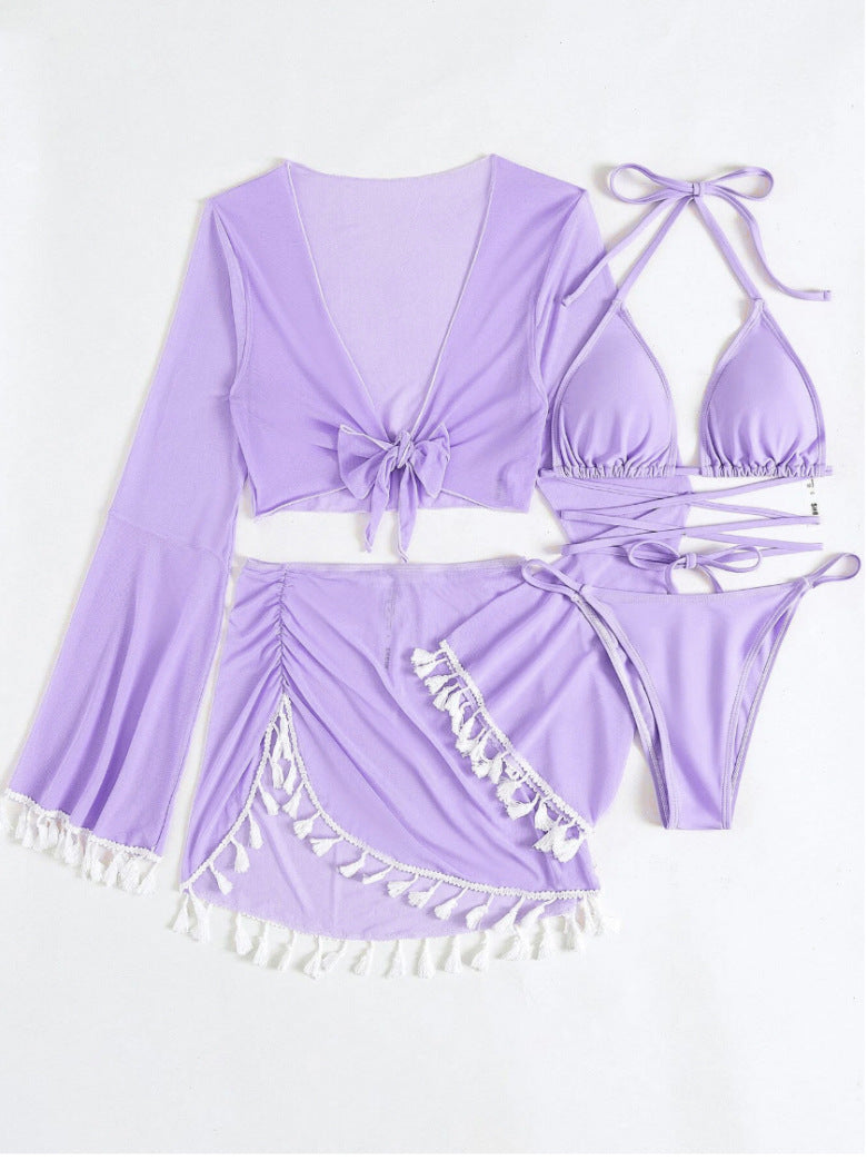 Solid Bikini Top - Padded Wireless European Style