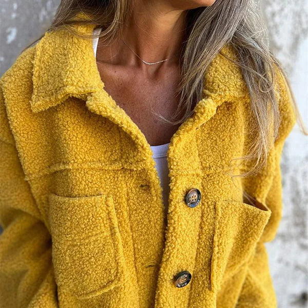 Women's Short Winter Jacket – Lapel Collar