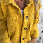 Women's Short Winter Jacket – Lapel Collar